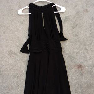 Black Halter top dress